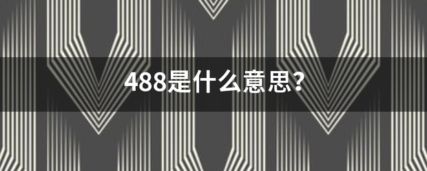 488是什么意思？