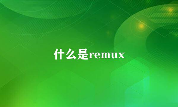 什么是remux