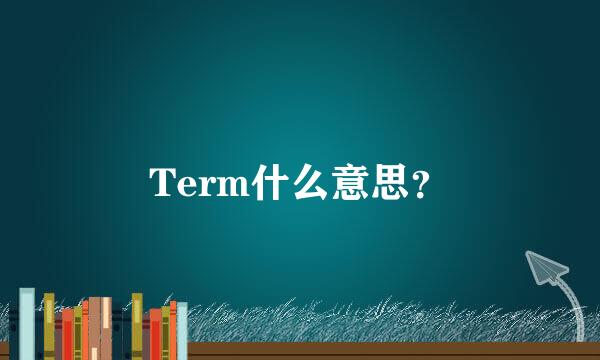 Term什么意思？