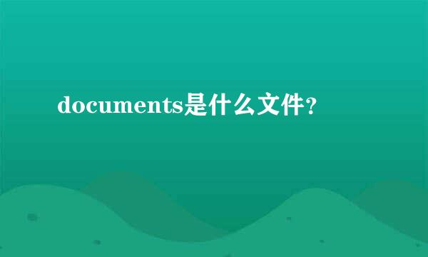 documents是什么文件？