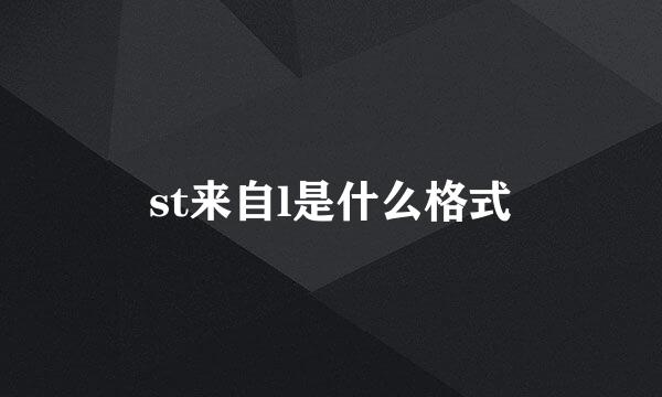 st来自l是什么格式