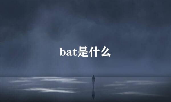 bat是什么