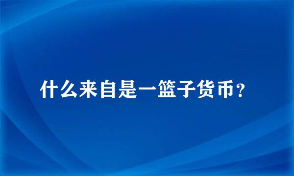 什么来自是一篮子货币？