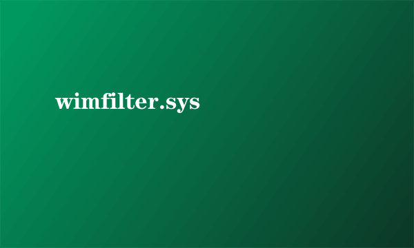 wimfilter.sys