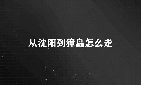 从沈阳到獐岛怎么走