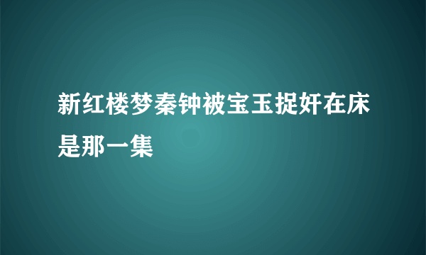 新红楼梦秦钟被宝玉捉奸在床是那一集