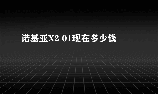 诺基亚X2 01现在多少钱