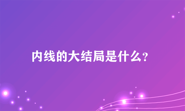 内线的大结局是什么？