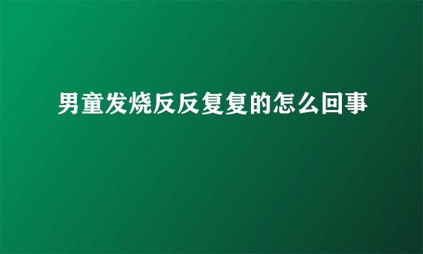 男童发烧反反复复的怎么回事