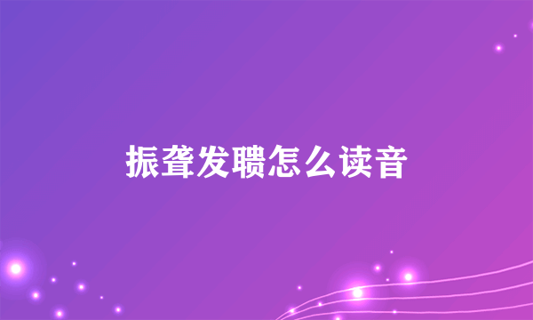 振聋发聩怎么读音